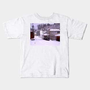 Back Alley White Kids T-Shirt